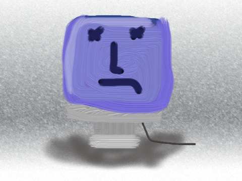 A sad iMac