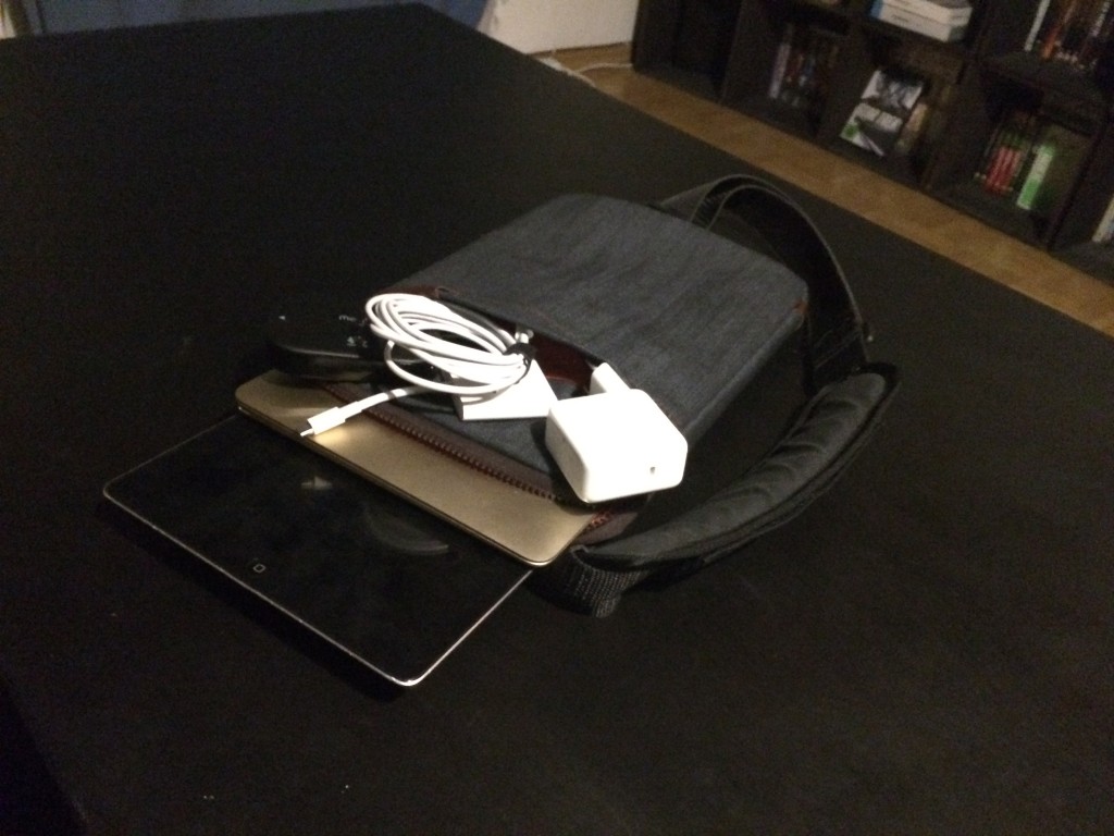 Yes, these things really all fit into this MacBook sleeve.